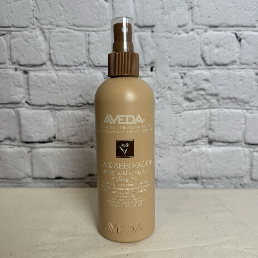 Aveda Flax Seed Aloe Strong‎ Hold Spray On Stying Gel 8.5 fl oz Discontinued